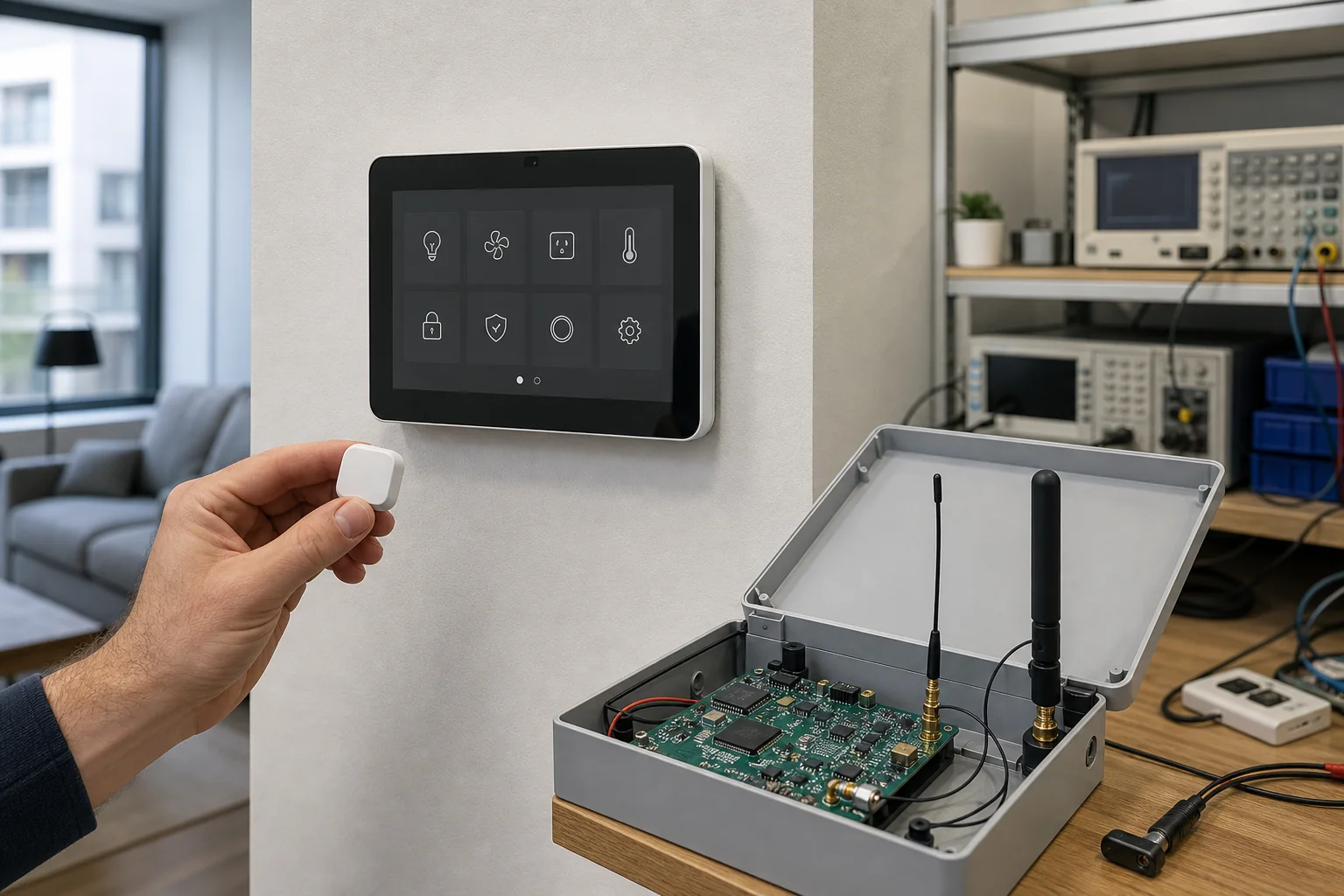 Smart Control Panel Wi-Fi, Bluetooth, Zigbee, and Matter Planning for OEM Projects