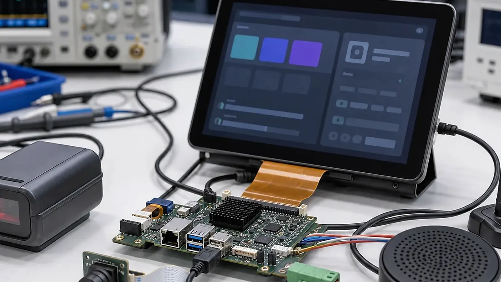 Smart Terminal Peripheral Integration: Camera, Scanner, Printer, NFC, Audio, and USB