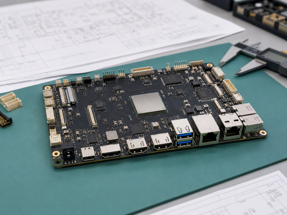 Custom embedded SBC mainboard prototype